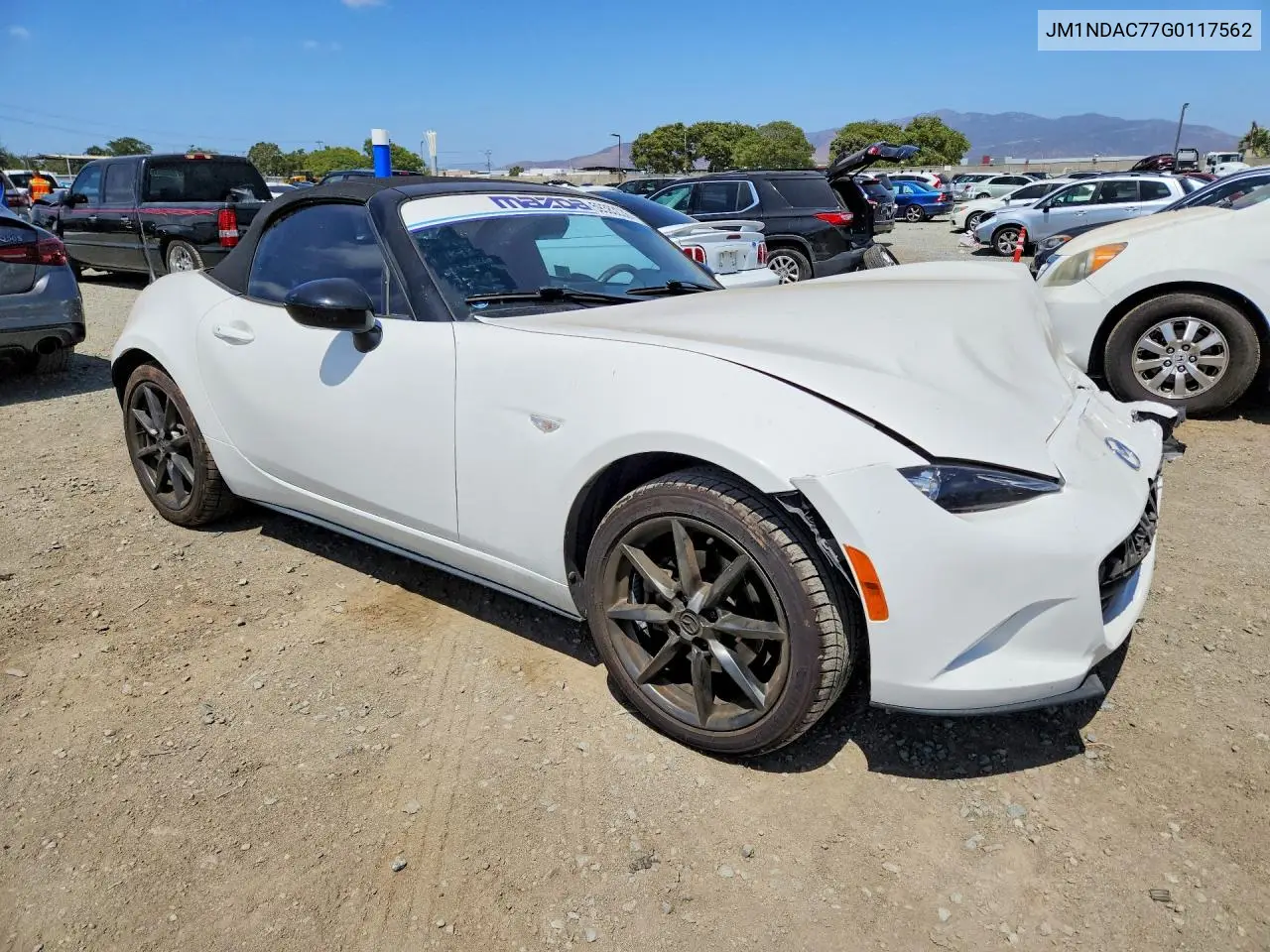 2016 Mazda Mx-5 Miata Club VIN: JM1NDAC77G0117562 Lot: 59383036