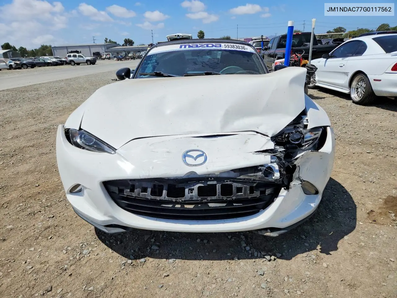 2016 Mazda Mx-5 Miata Club VIN: JM1NDAC77G0117562 Lot: 59383036
