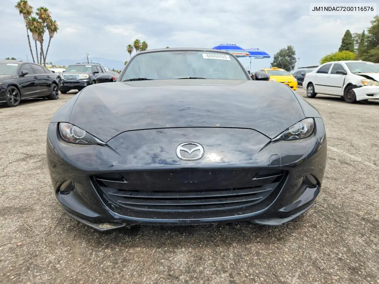 2016 Mazda Mx-5 Miata Club VIN: JM1NDAC72G0116576 Lot: 60068426