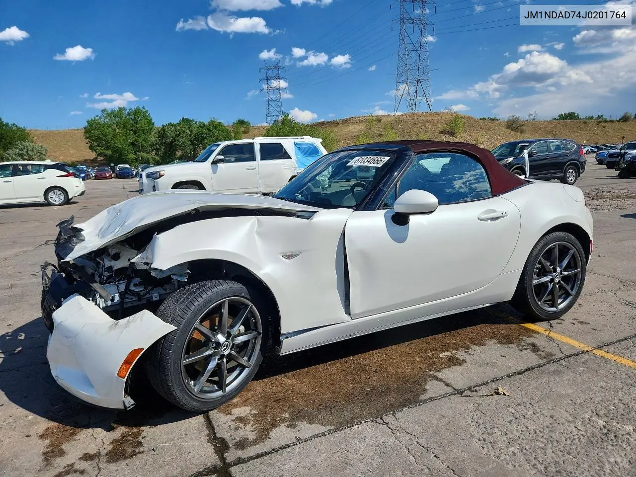 2018 Mazda Mx-5 Miata Grand Touring VIN: JM1NDAD74J0201764 Lot: 61034666