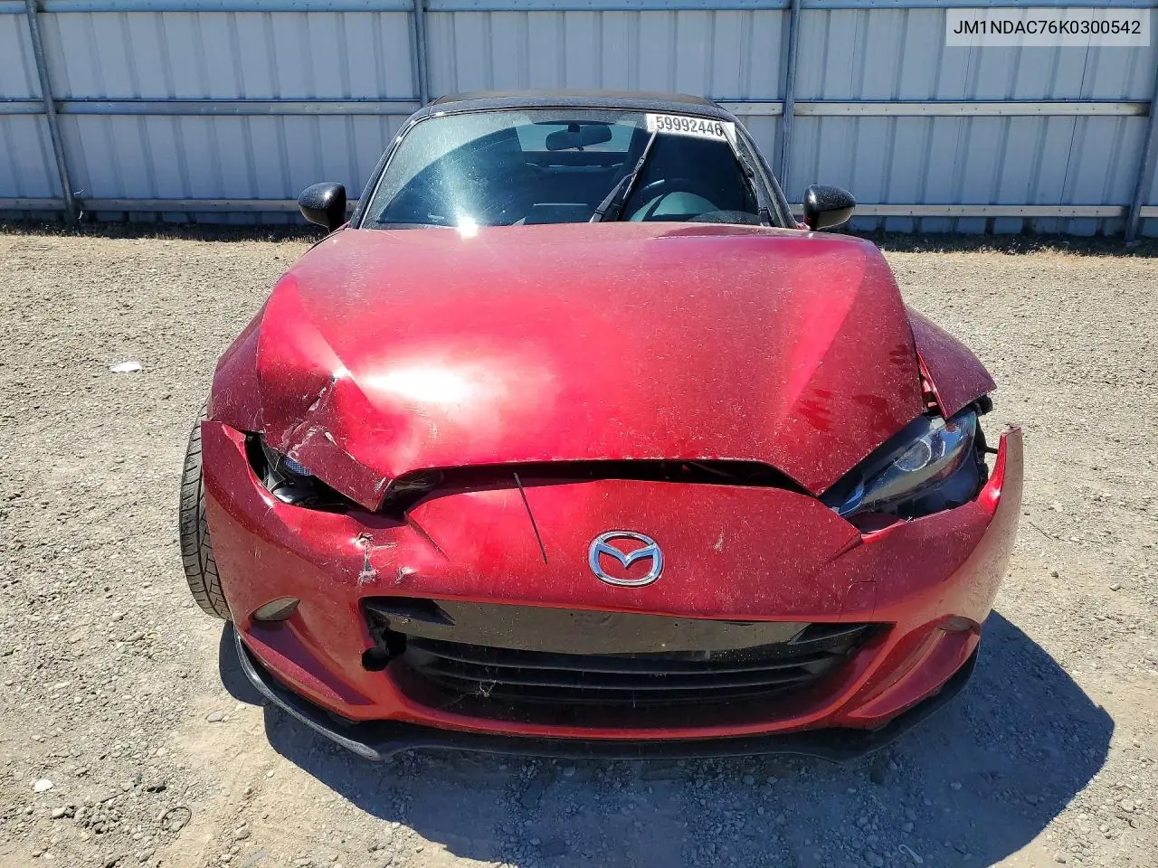 2019 Mazda Mx-5 Miata Club VIN: JM1NDAC76K0300542 Lot: 59992446