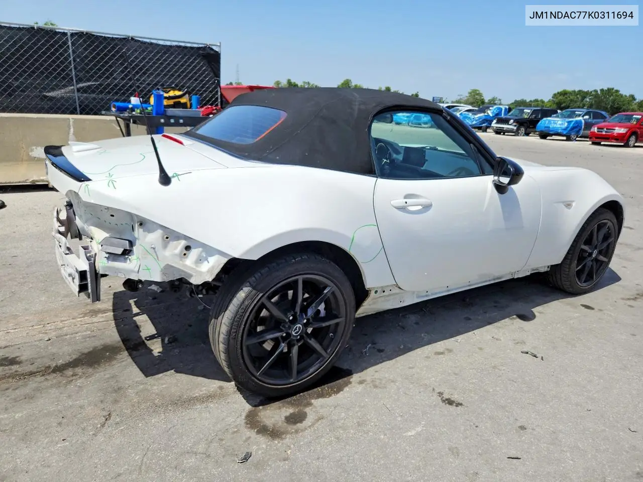 2019 Mazda Mx-5 Miata Club VIN: JM1NDAC77K0311694 Lot: 60446186