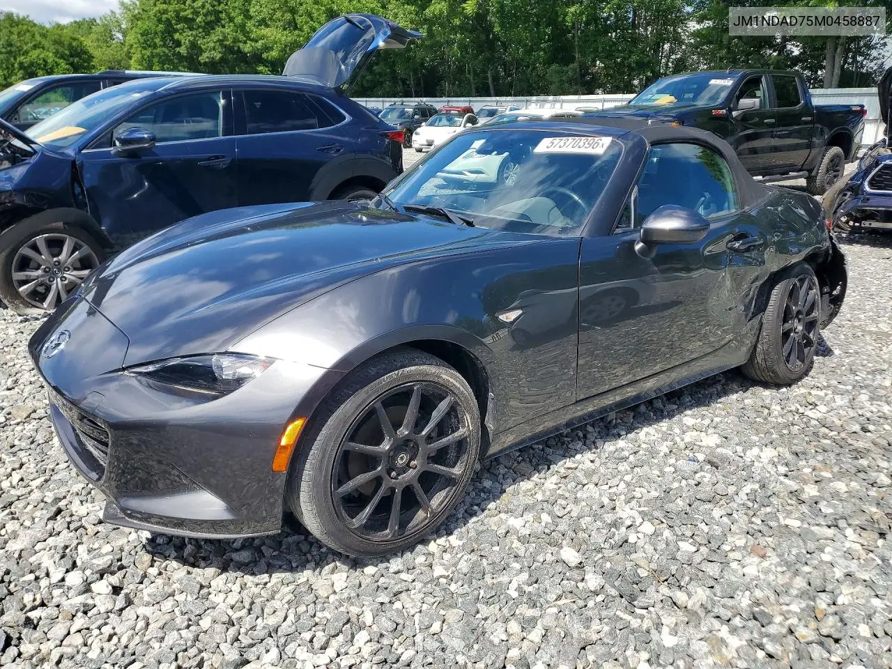 2021 Mazda Mx-5 Miata Grand Touring VIN: JM1NDAD75M0458887 Lot: 57370396
