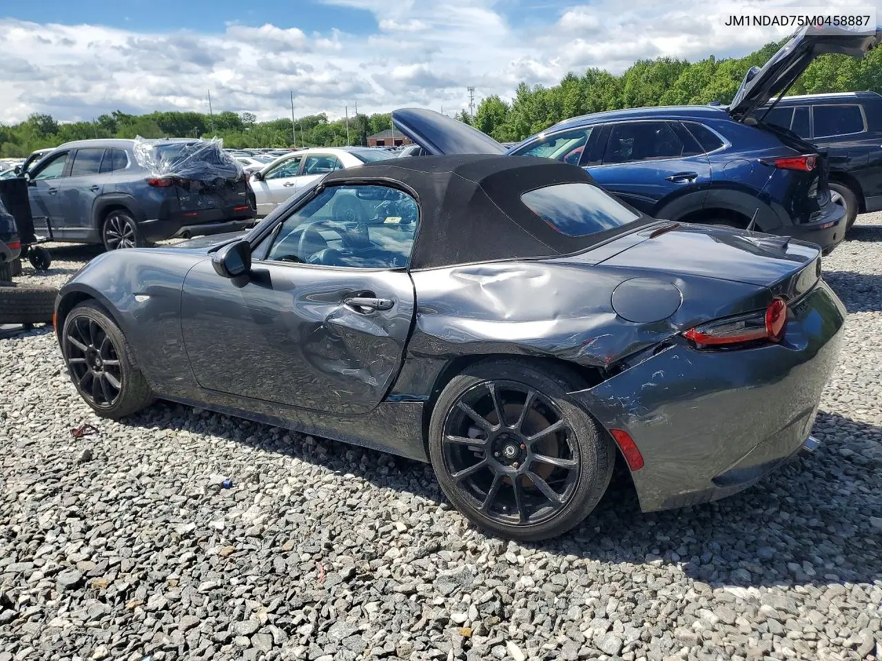 2021 Mazda Mx-5 Miata Grand Touring VIN: JM1NDAD75M0458887 Lot: 57370396