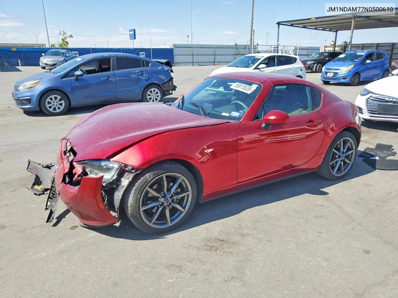 2022 Mazda Mx-5 Miata Grand Touring VIN: JM1NDAM77N0500610 Lot: 55615526