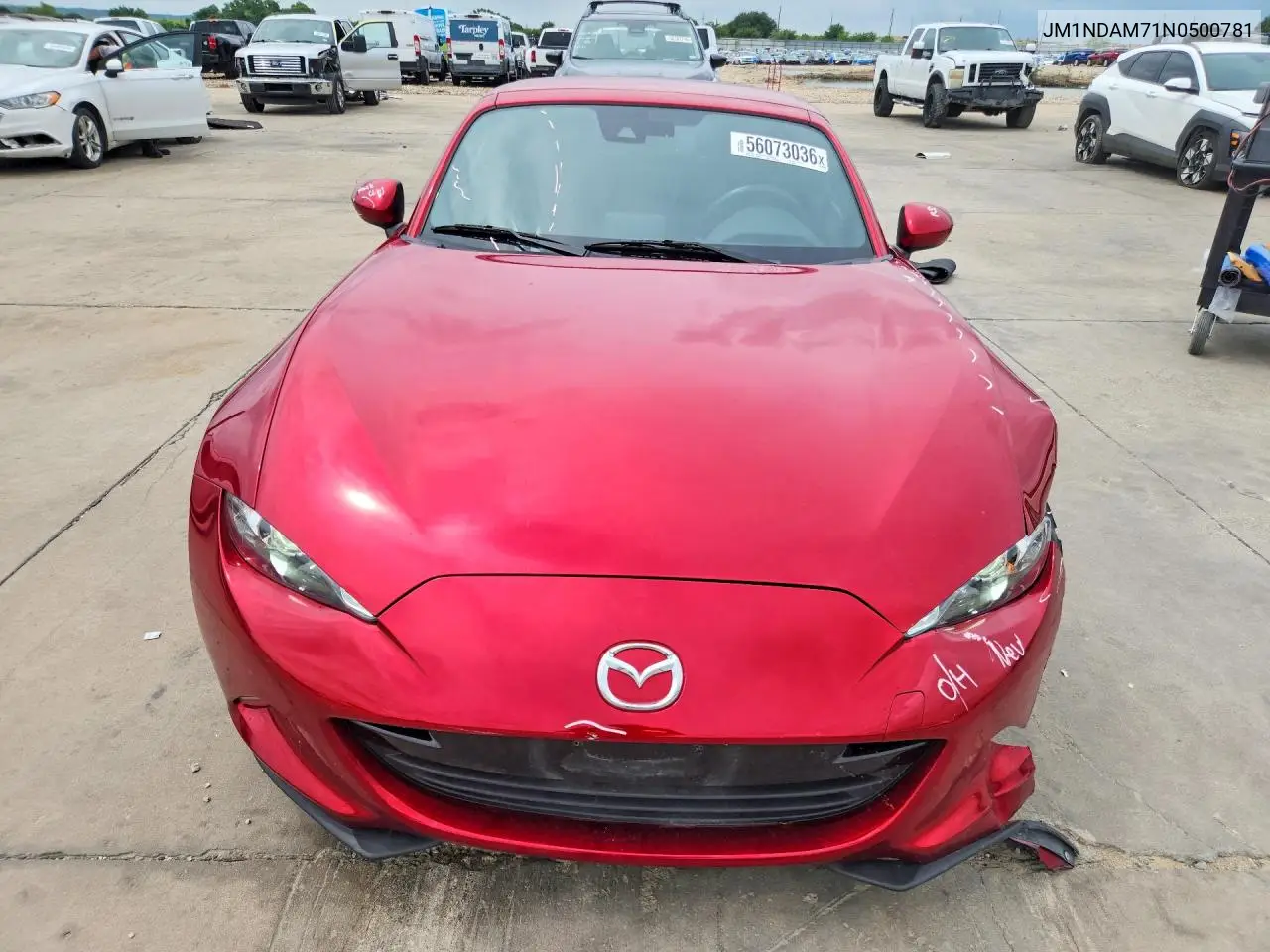 2022 Mazda Mx-5 Miata Grand Touring VIN: JM1NDAM71N0500781 Lot: 56073036