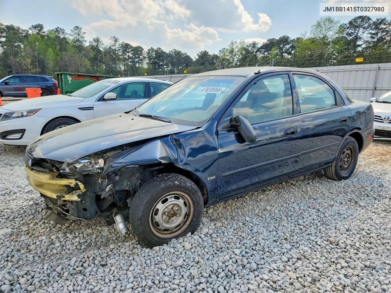 1996 Mazda Protege Dx VIN: JM1BB1415T0327980 Lot: 47830956