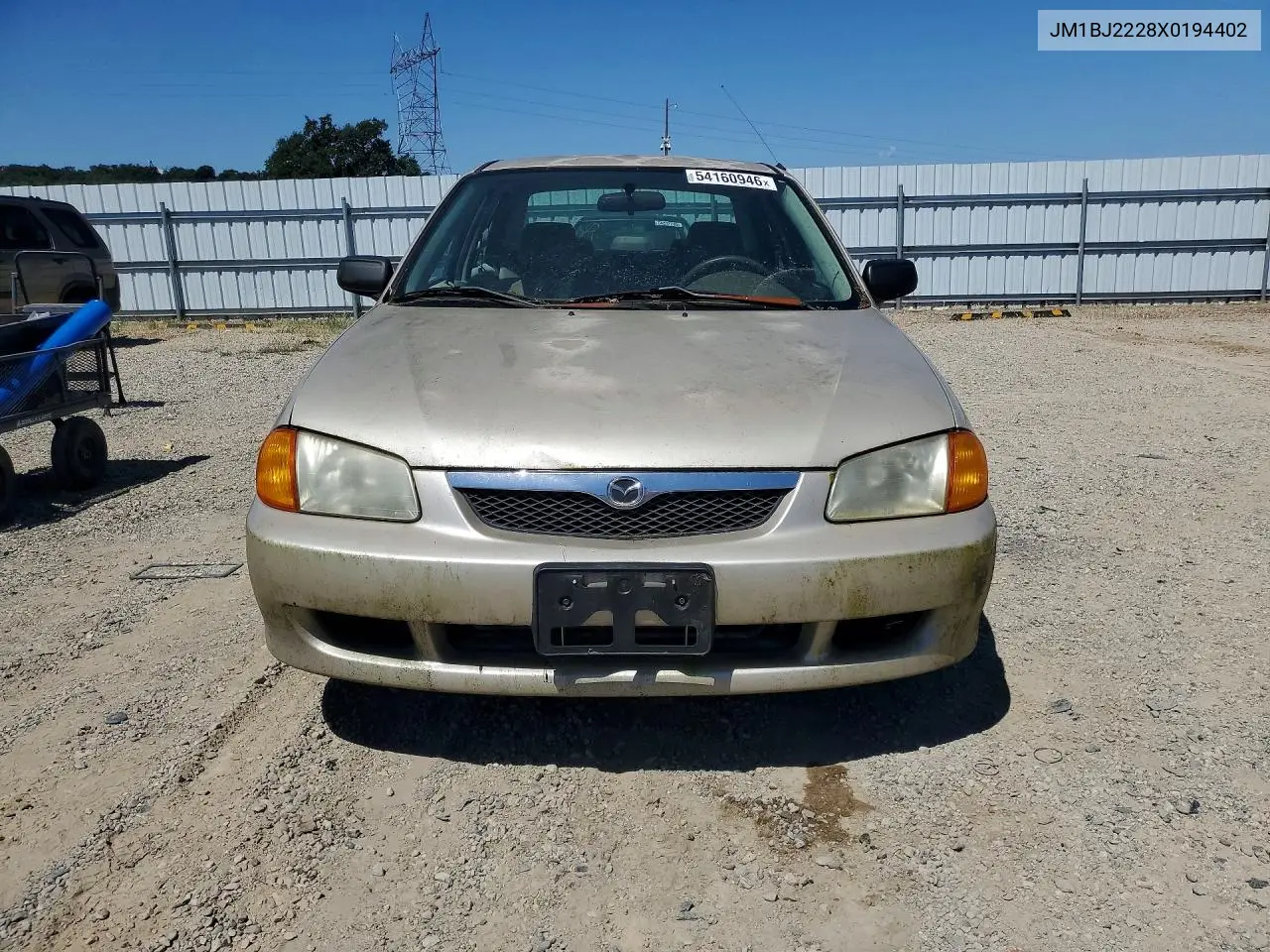 1999 Mazda Protege Dx VIN: JM1BJ2228X0194402 Lot: 54160946