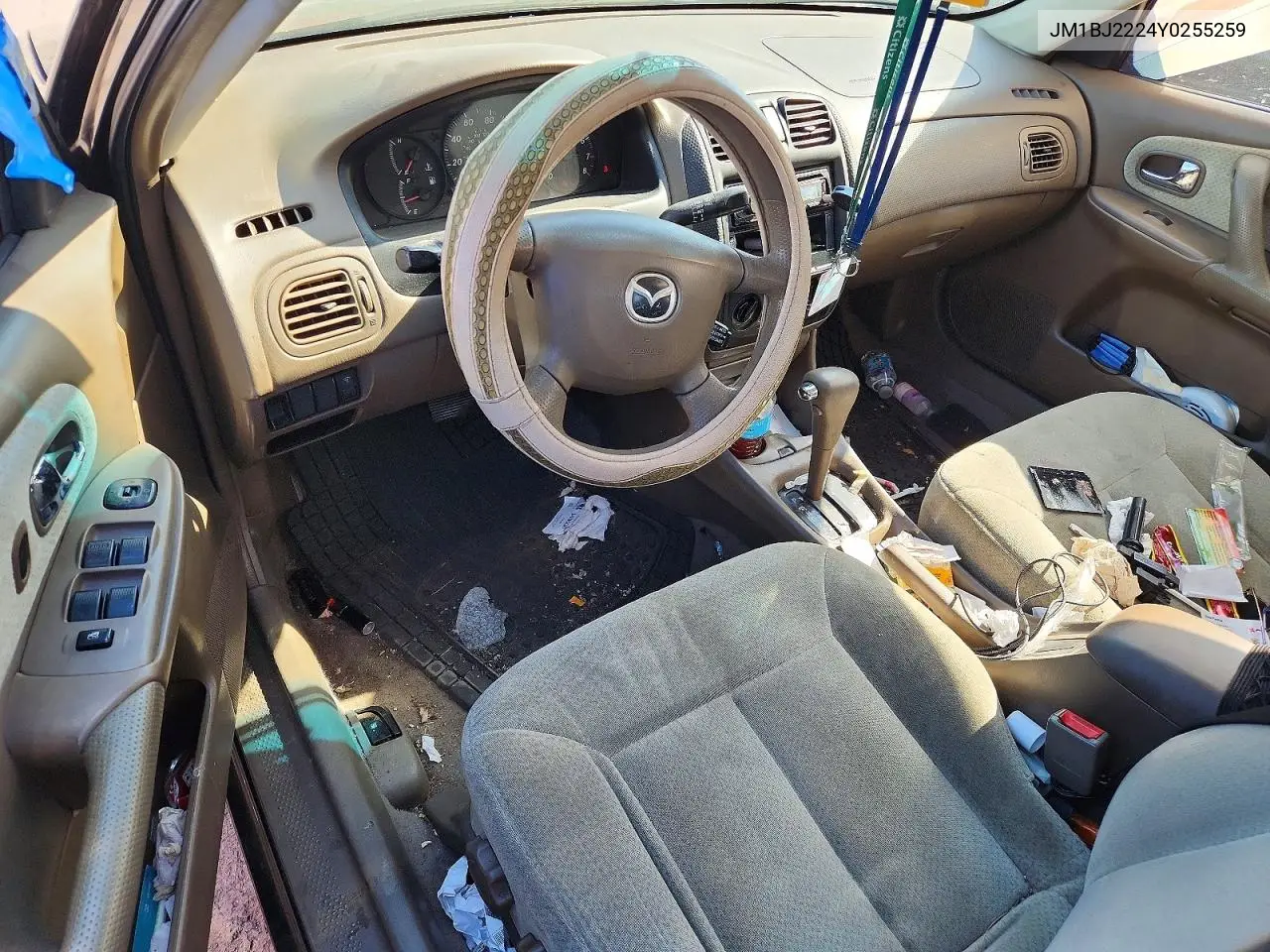 2000 Mazda Protege Dx VIN: JM1BJ2224Y0255259 Lot: 53668846