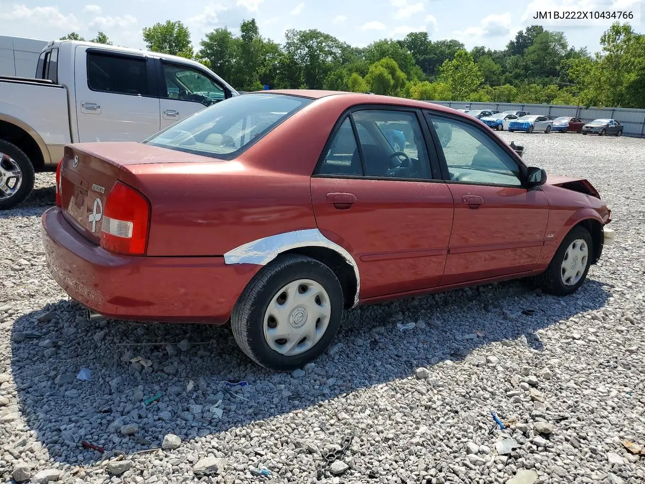 2001 Mazda Protege Dx VIN: JM1BJ222X10434766 Lot: 60831136