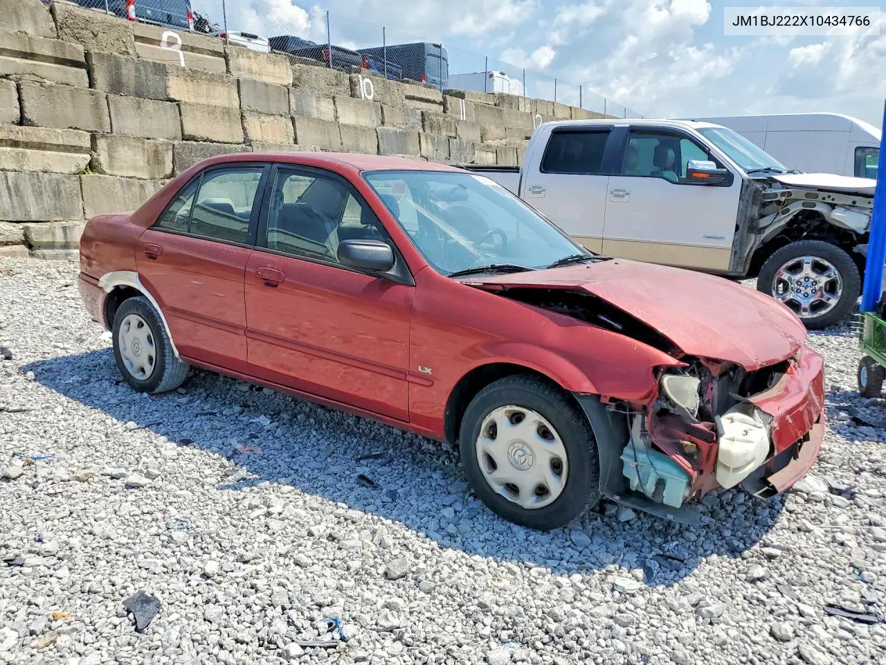 2001 Mazda Protege Dx VIN: JM1BJ222X10434766 Lot: 60831136