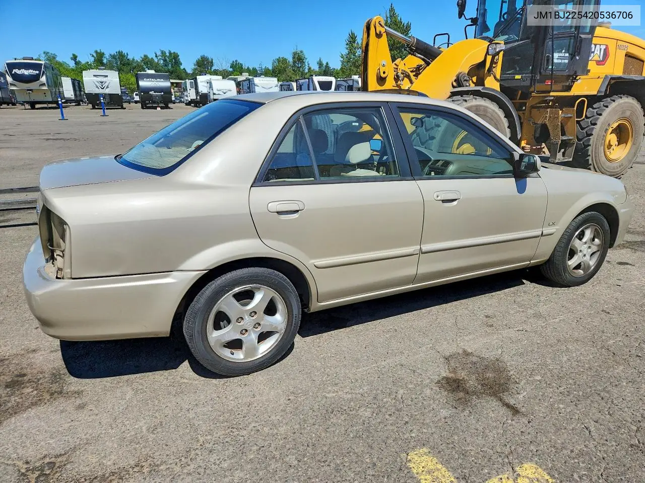 2002 Mazda Protege Dx VIN: JM1BJ225420536706 Lot: 55539306