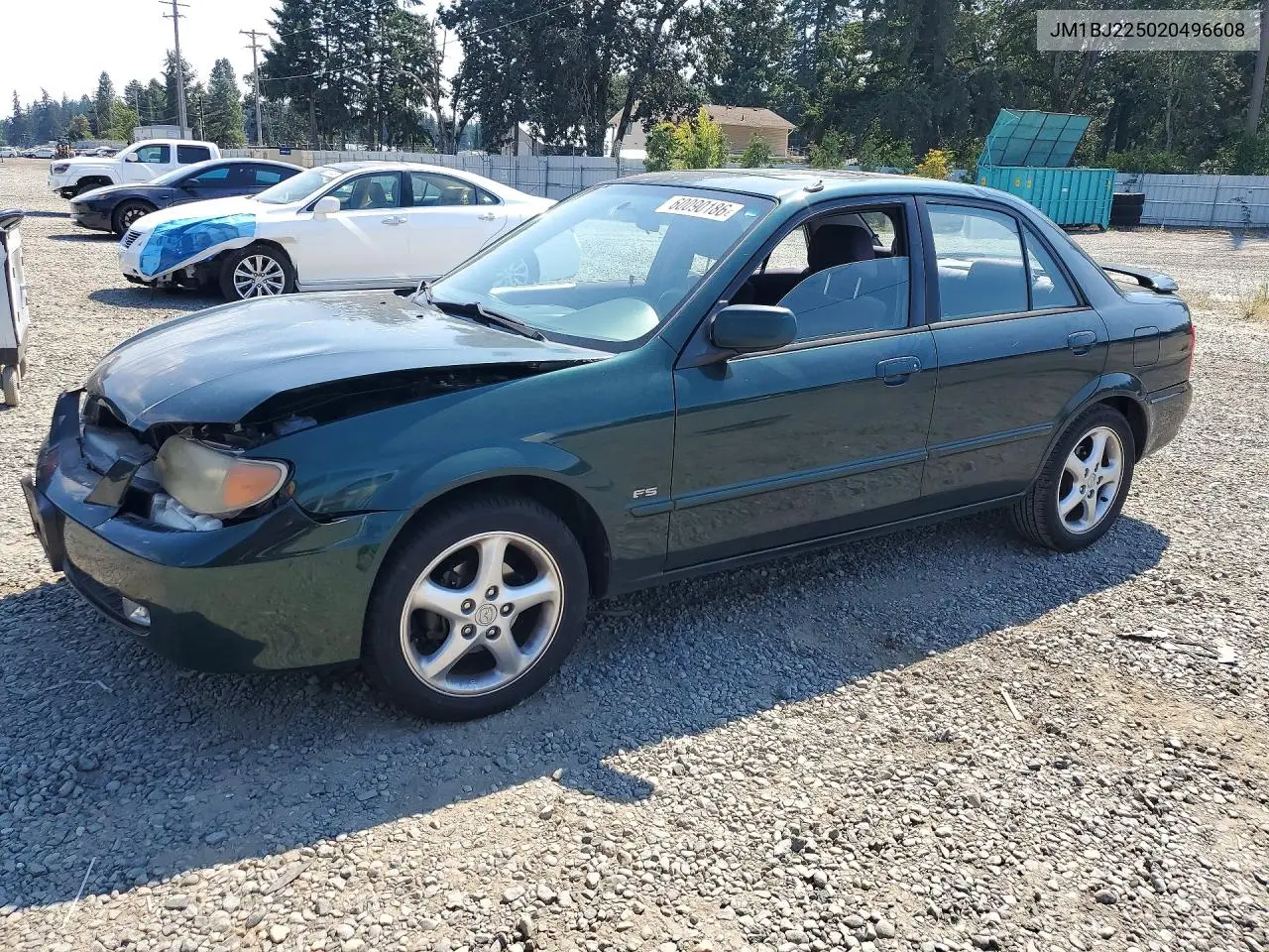 2002 Mazda Protege Dx VIN: JM1BJ225020496608 Lot: 60090186