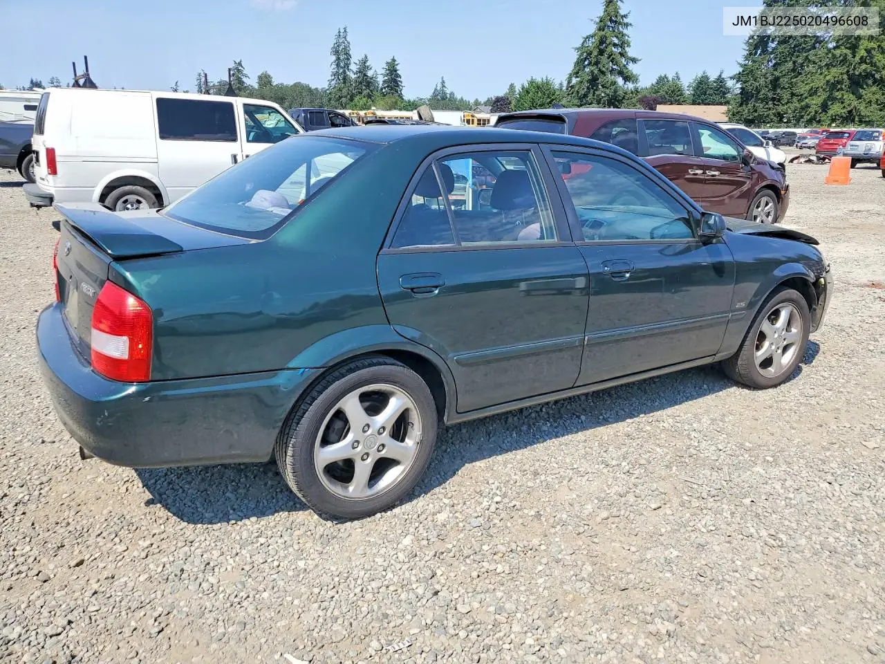 2002 Mazda Protege Dx VIN: JM1BJ225020496608 Lot: 60090186