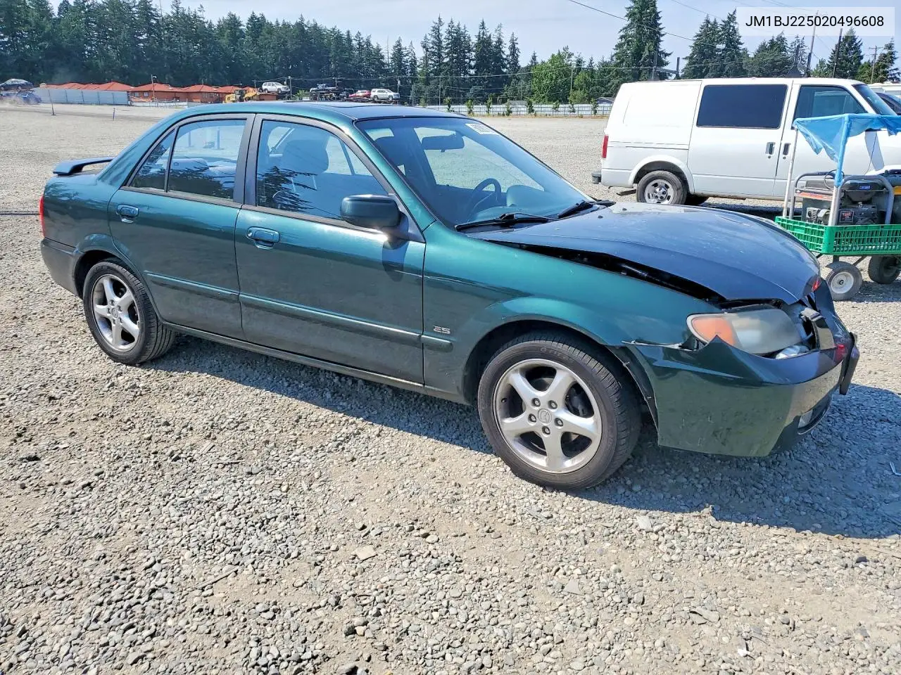 2002 Mazda Protege Dx VIN: JM1BJ225020496608 Lot: 60090186