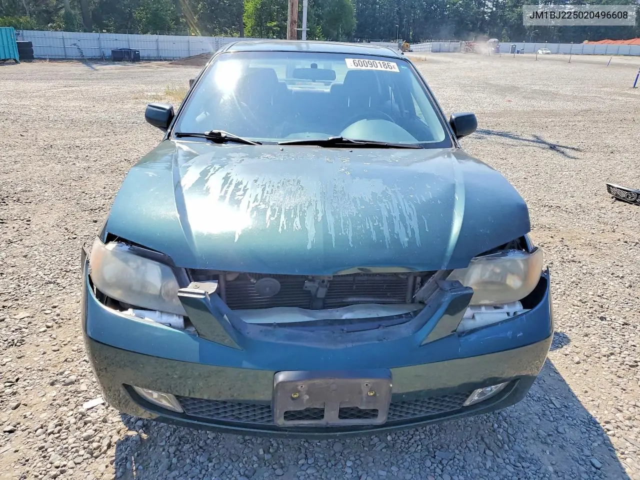 2002 Mazda Protege Dx VIN: JM1BJ225020496608 Lot: 60090186