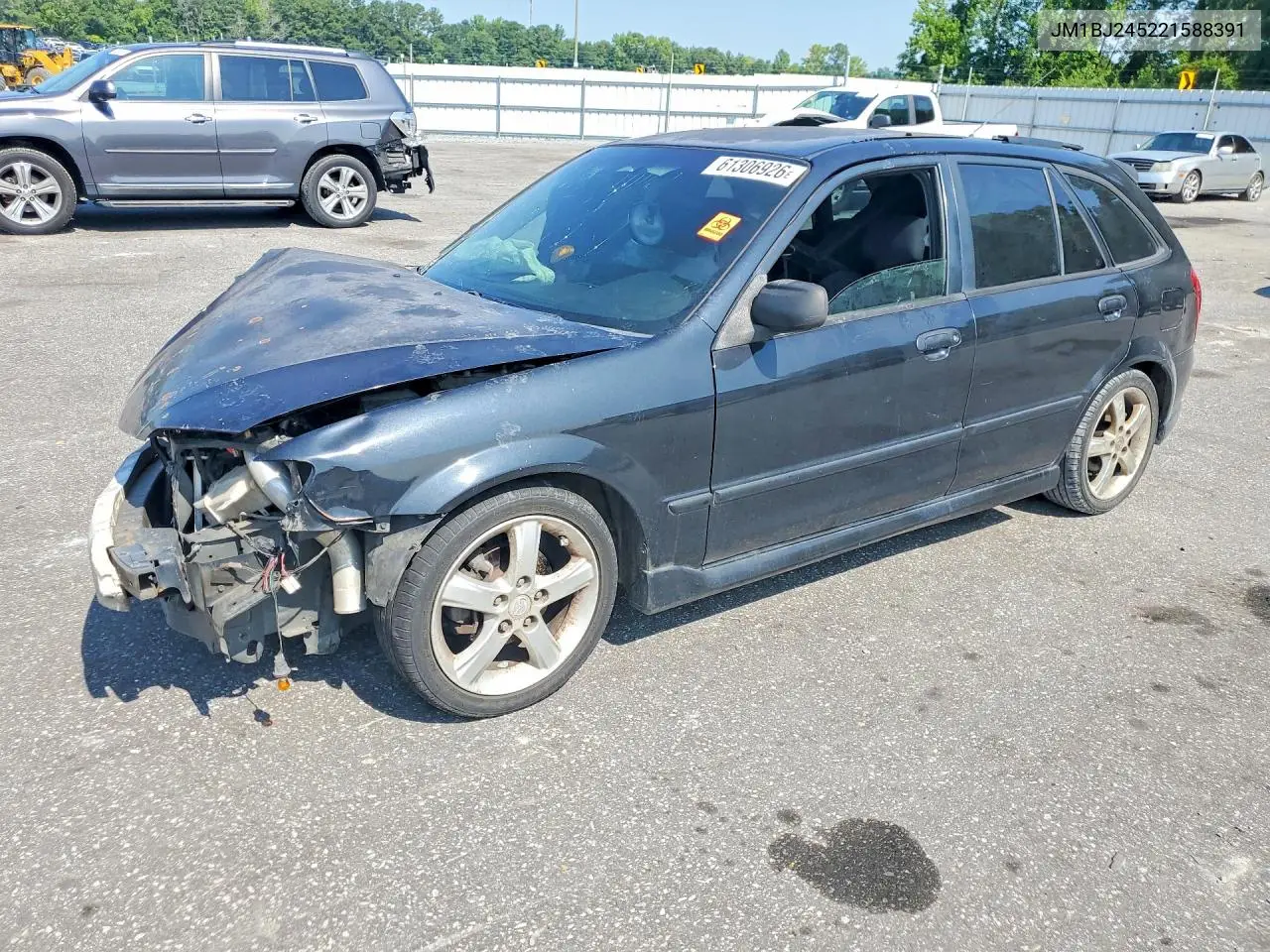 2002 Mazda Protege Pr5 VIN: JM1BJ245221588391 Lot: 61306926