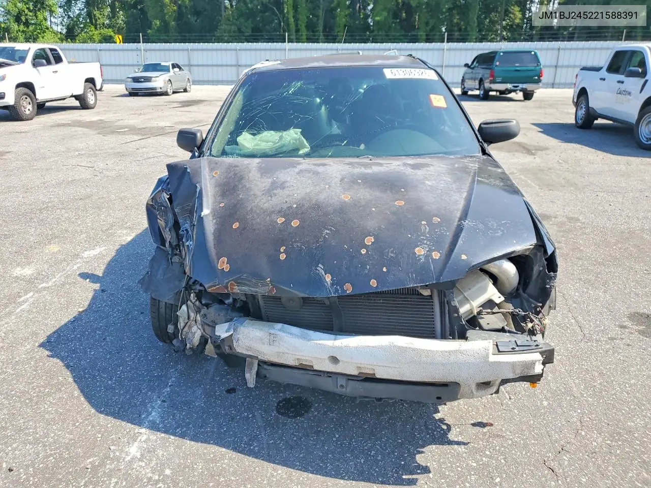 2002 Mazda Protege Pr5 VIN: JM1BJ245221588391 Lot: 61306926