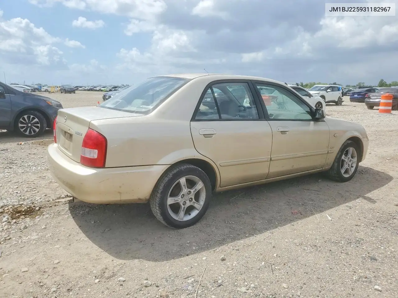 2003 Mazda Protege Dx VIN: JM1BJ225931182967 Lot: 50231756