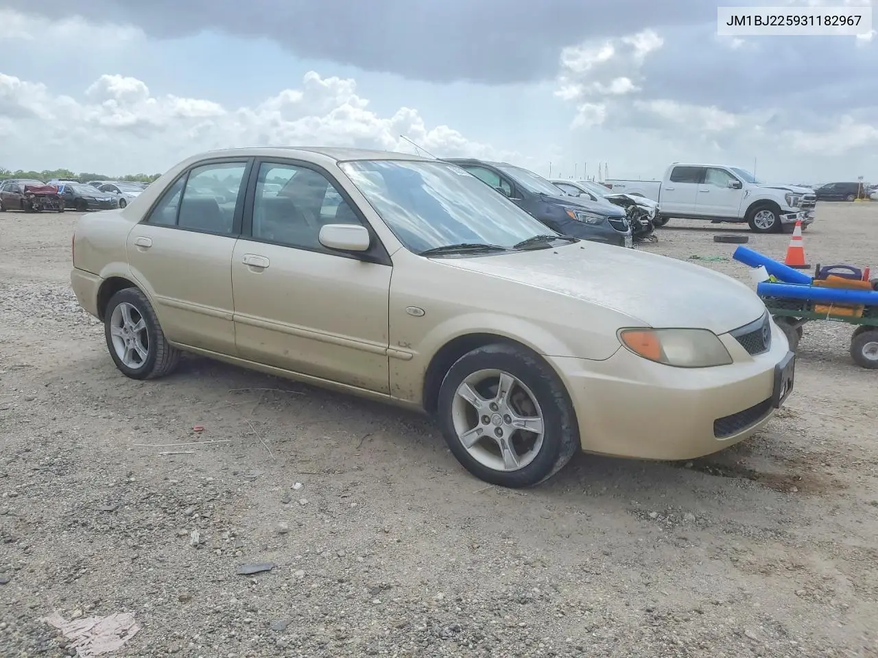 2003 Mazda Protege Dx VIN: JM1BJ225931182967 Lot: 50231756