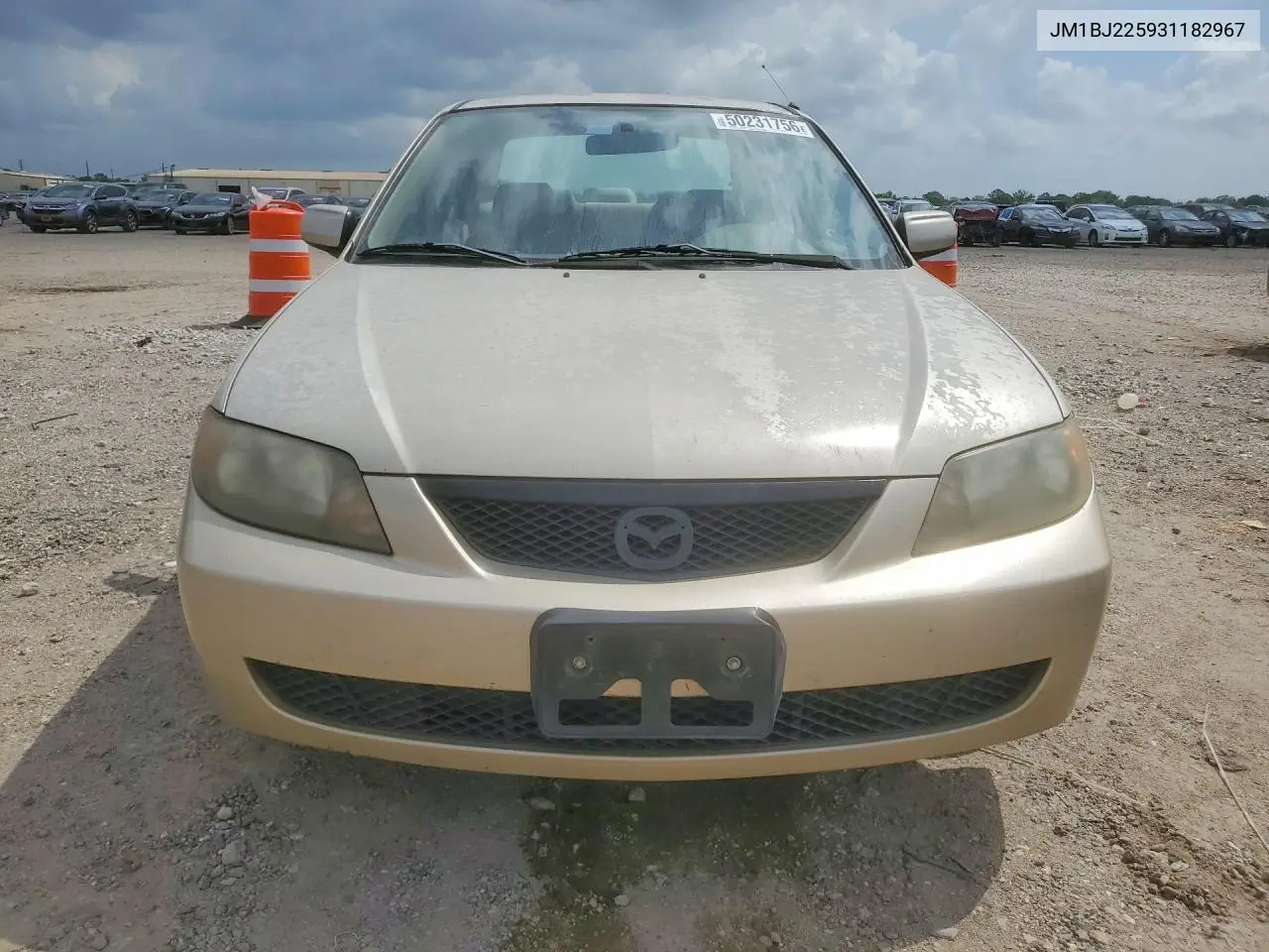 2003 Mazda Protege Dx VIN: JM1BJ225931182967 Lot: 50231756