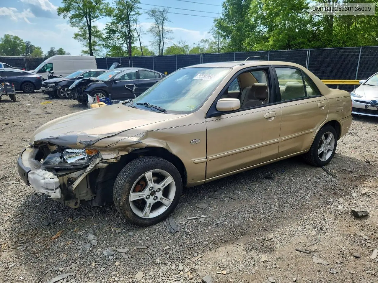 2003 Mazda Protege Dx VIN: JM1BJ225230136029 Lot: 50990696