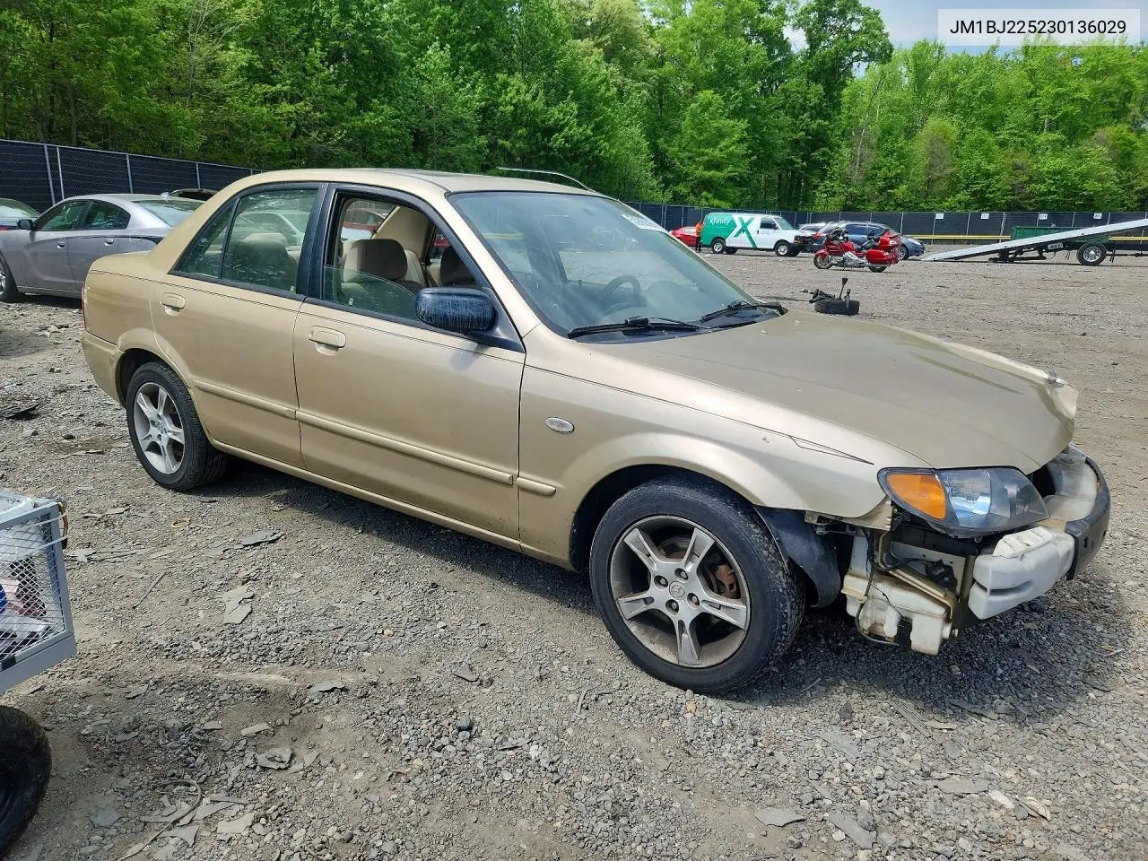 2003 Mazda Protege Dx VIN: JM1BJ225230136029 Lot: 50990696