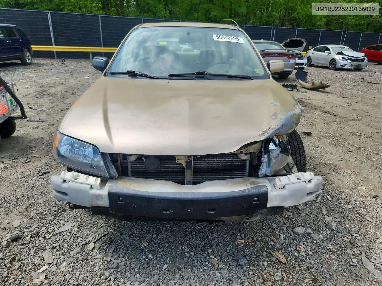 2003 Mazda Protege Dx VIN: JM1BJ225230136029 Lot: 50990696
