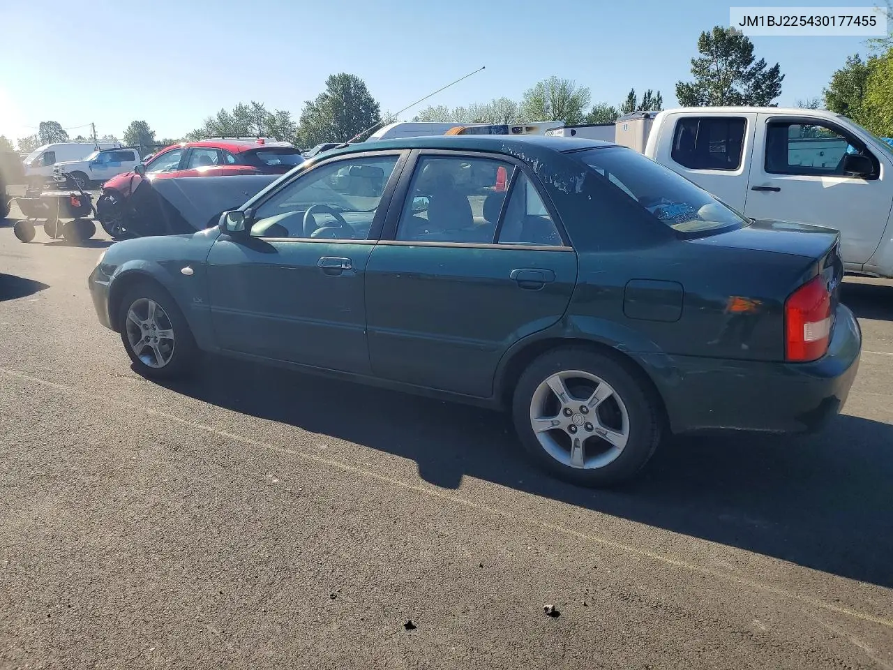 2003 Mazda Protege Dx VIN: JM1BJ225430177455 Lot: 54500246