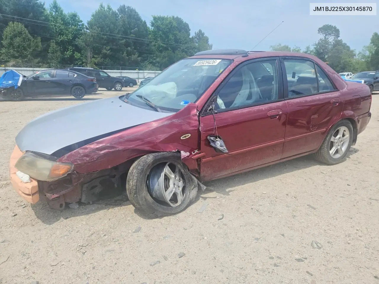 2003 Mazda Protege Dx VIN: JM1BJ225X30145870 Lot: 56929426