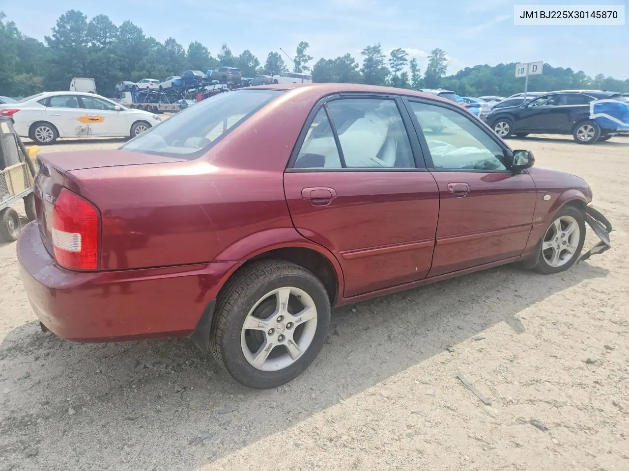 2003 Mazda Protege Dx VIN: JM1BJ225X30145870 Lot: 56929426