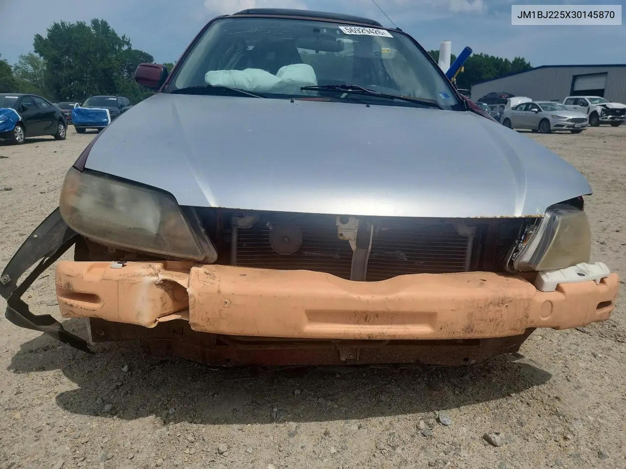 2003 Mazda Protege Dx VIN: JM1BJ225X30145870 Lot: 56929426