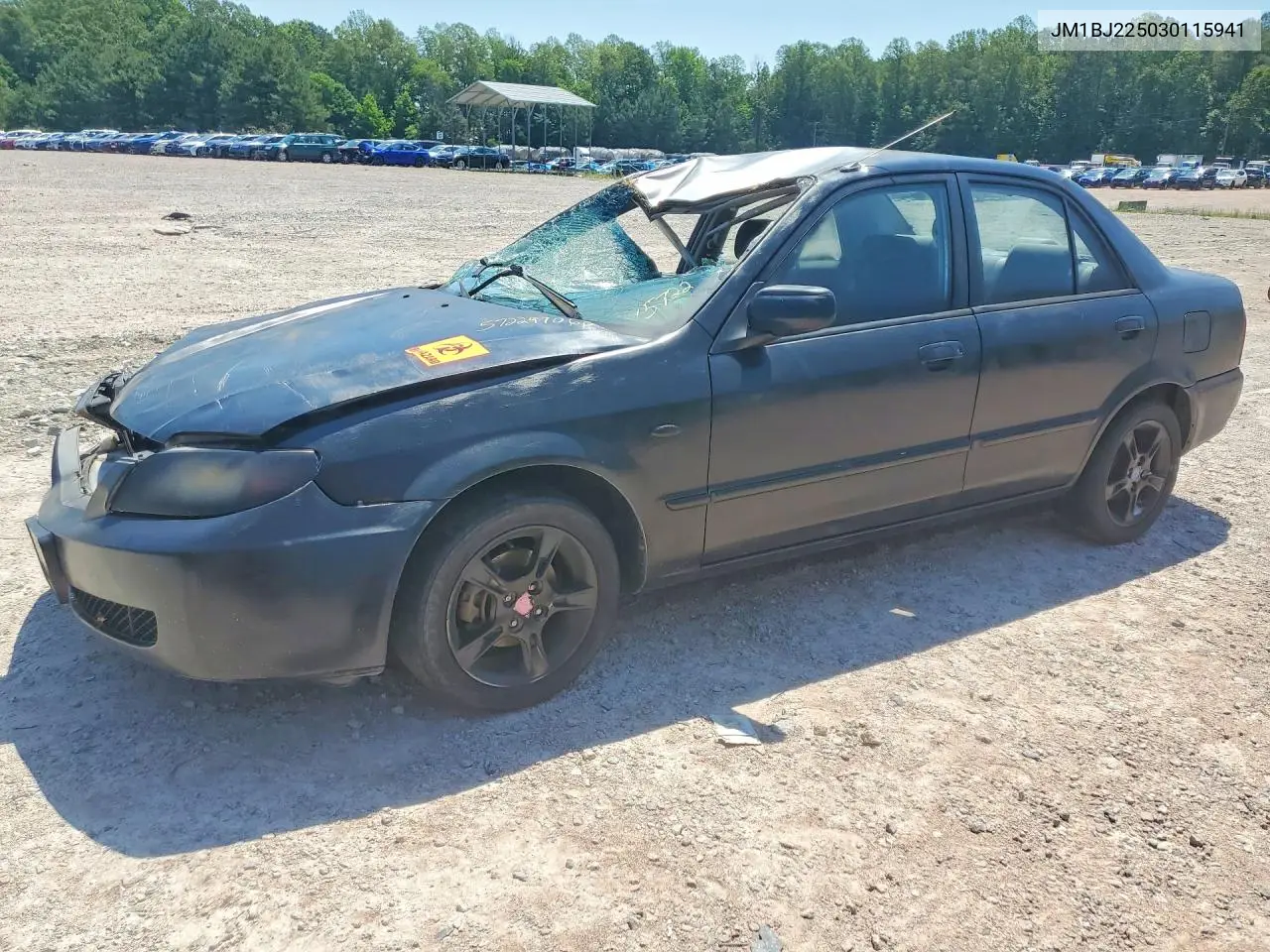 2003 Mazda Protege VIN: JM1BJ225030115941 Lot: 57229706
