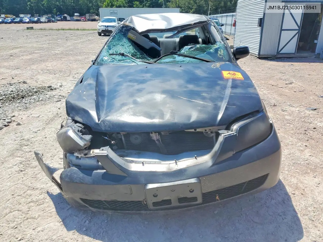 2003 Mazda Protege VIN: JM1BJ225030115941 Lot: 57229706