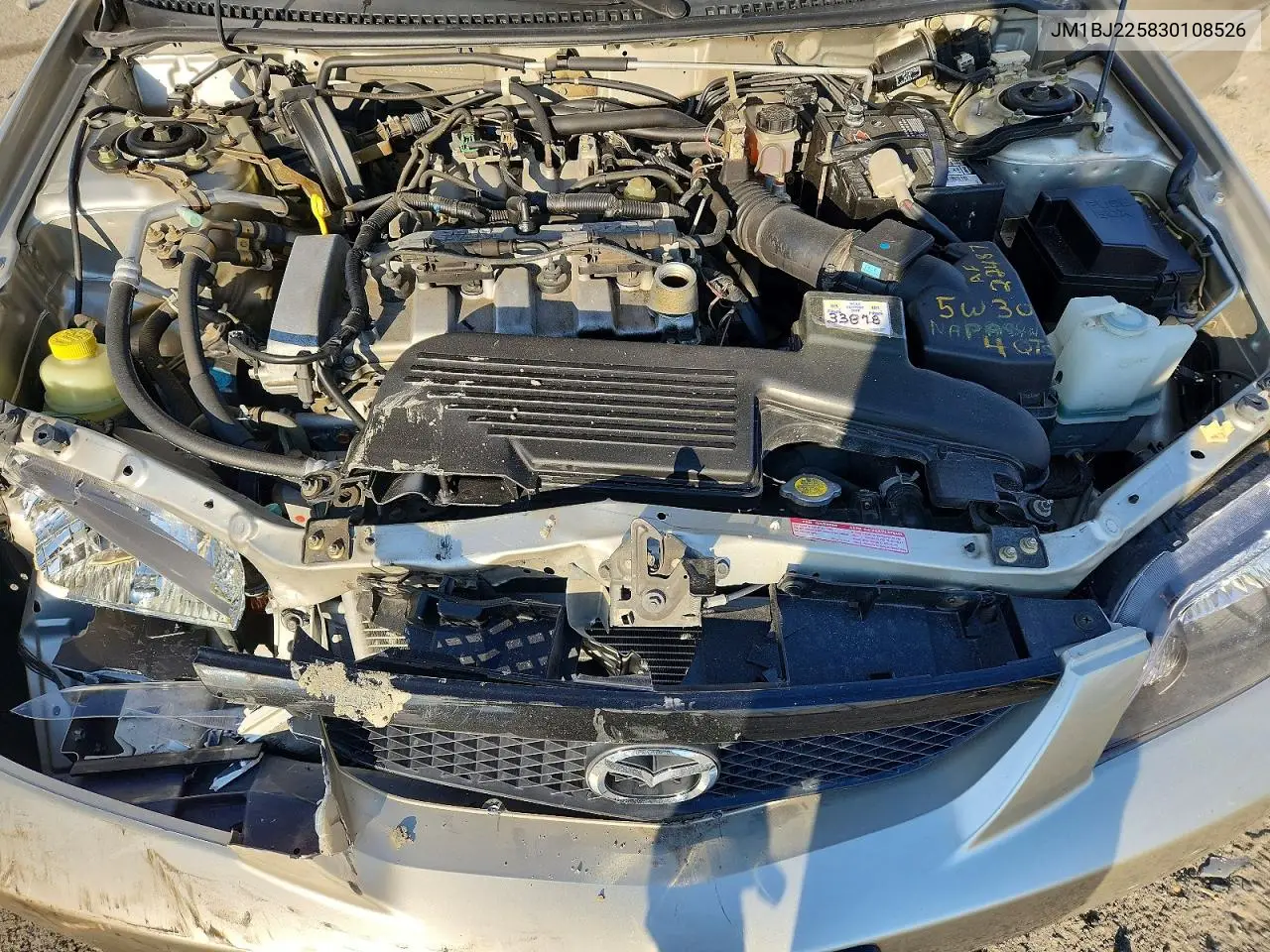 2003 Mazda Protege Dx VIN: JM1BJ225830108526 Lot: 58376976