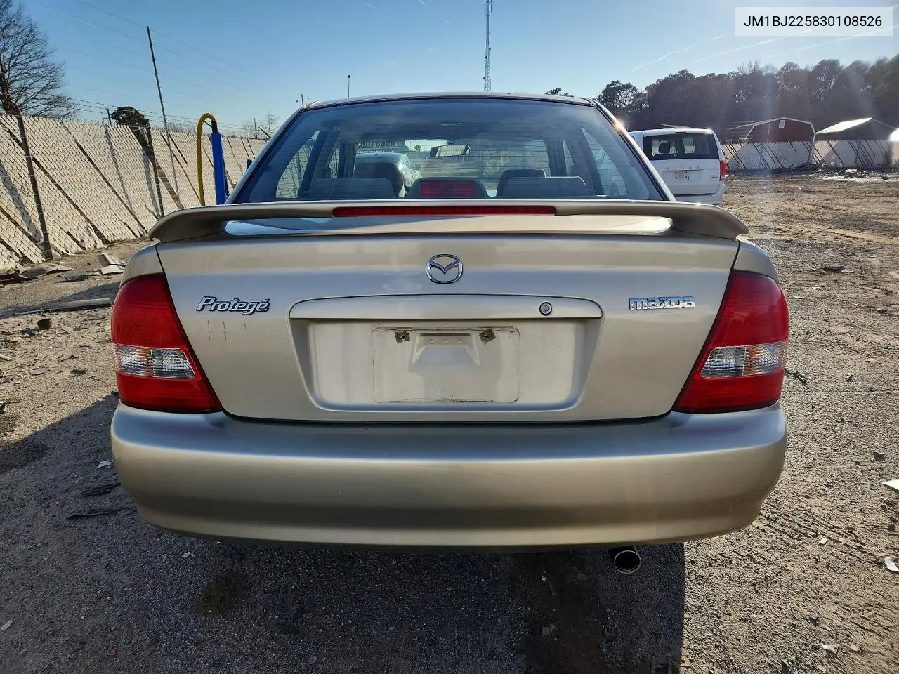 2003 Mazda Protege Dx VIN: JM1BJ225830108526 Lot: 58376976