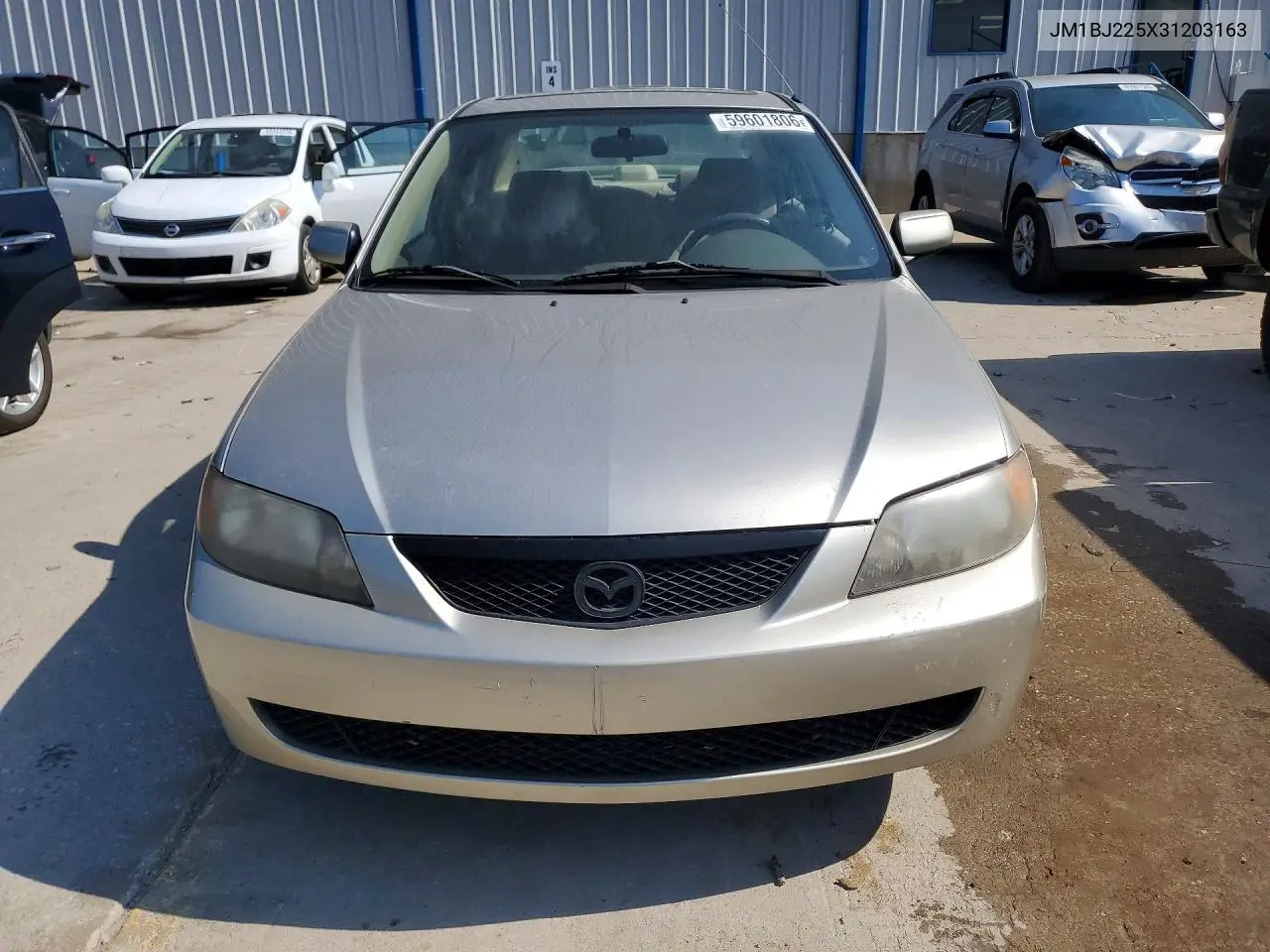 2003 Mazda Protege Dx VIN: JM1BJ225X31203163 Lot: 59601806