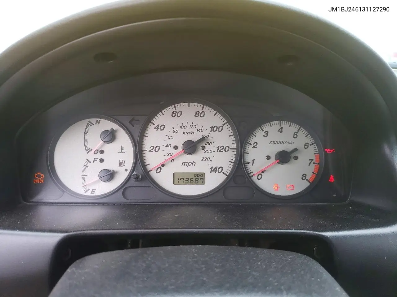2003 Mazda Protege Pr5 VIN: JM1BJ246131127290 Lot: 79351635