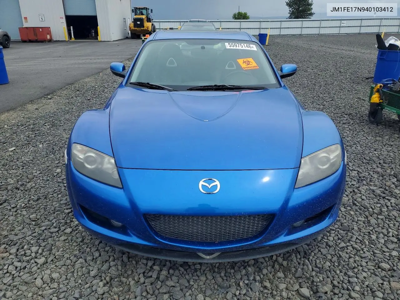 2004 Mazda Rx8 VIN: JM1FE17N940103412 Lot: 55975146