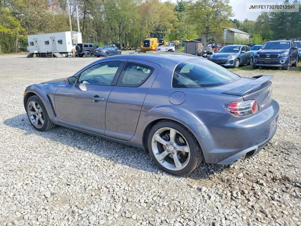 2007 Mazda Rx8 VIN: JM1FE173070213591 Lot: 53121686