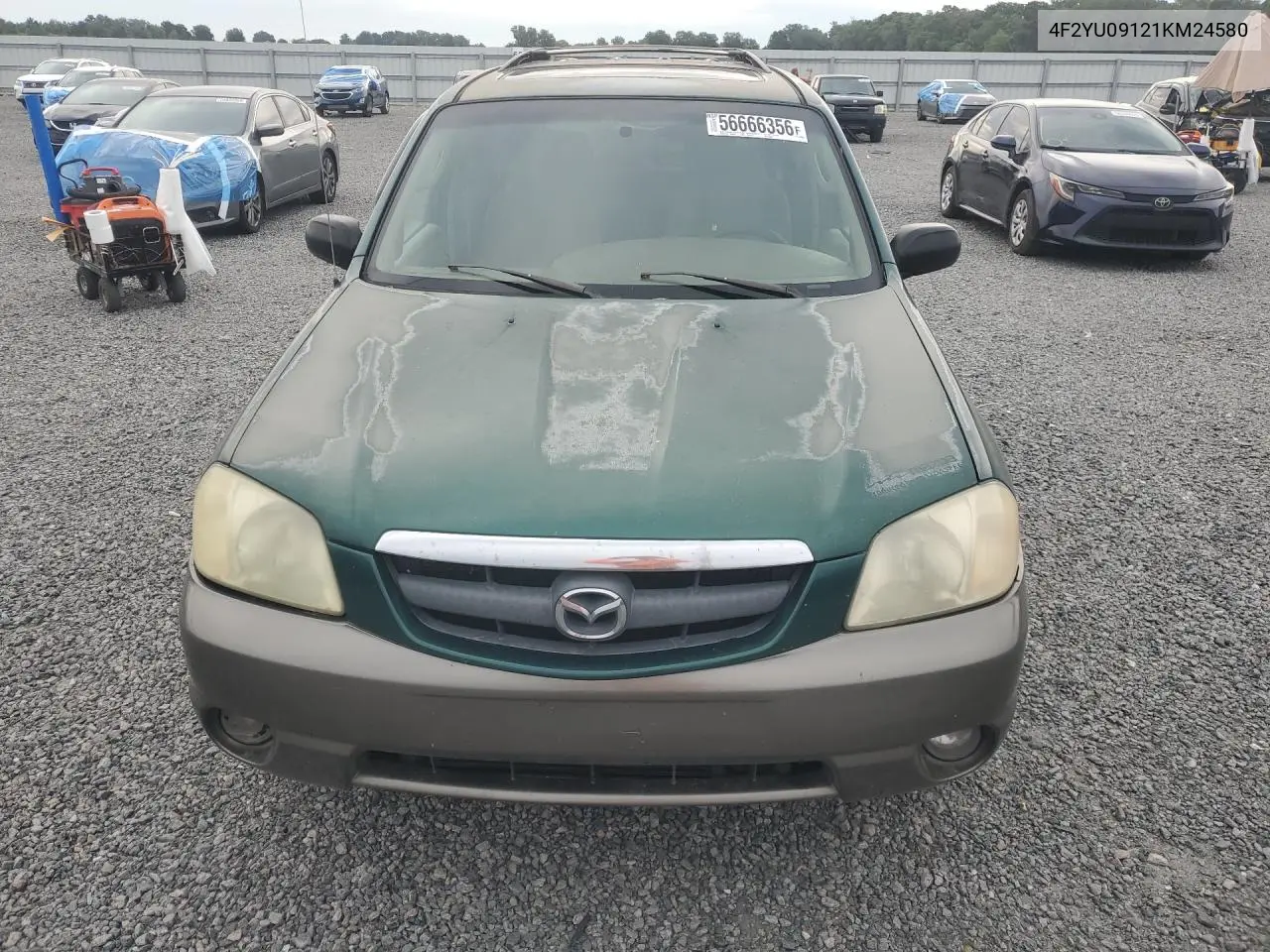 2001 Mazda Tribute Lx VIN: 4F2YU09121KM24580 Lot: 56666356