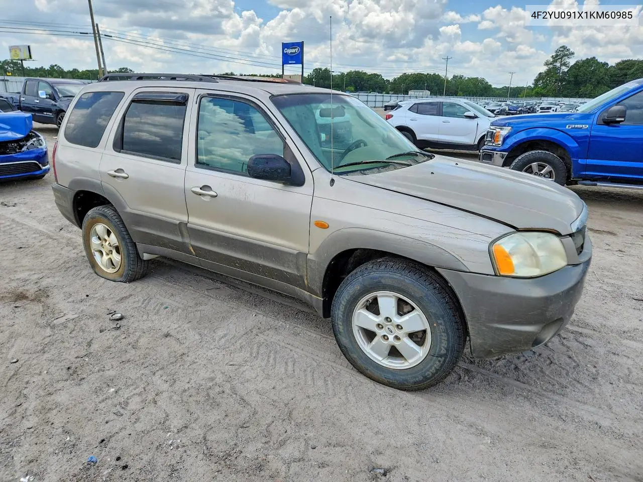 2001 Mazda Tribute Lx VIN: 4F2YU091X1KM60985 Lot: 61394796