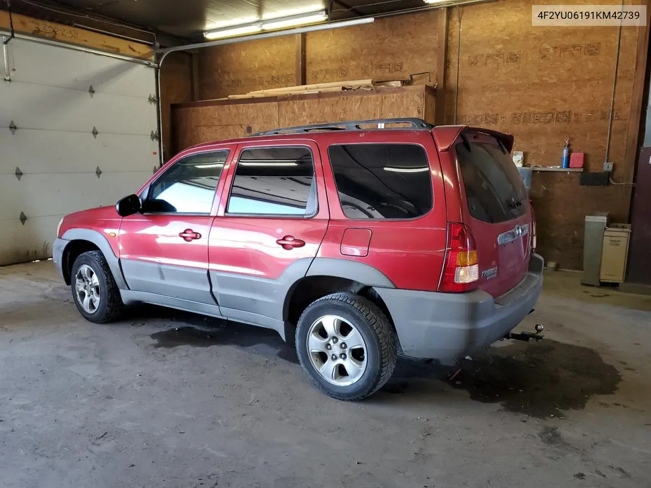 2001 Mazda Tribute VIN: 4F2YU06191KM42739 Lot: 72937035
