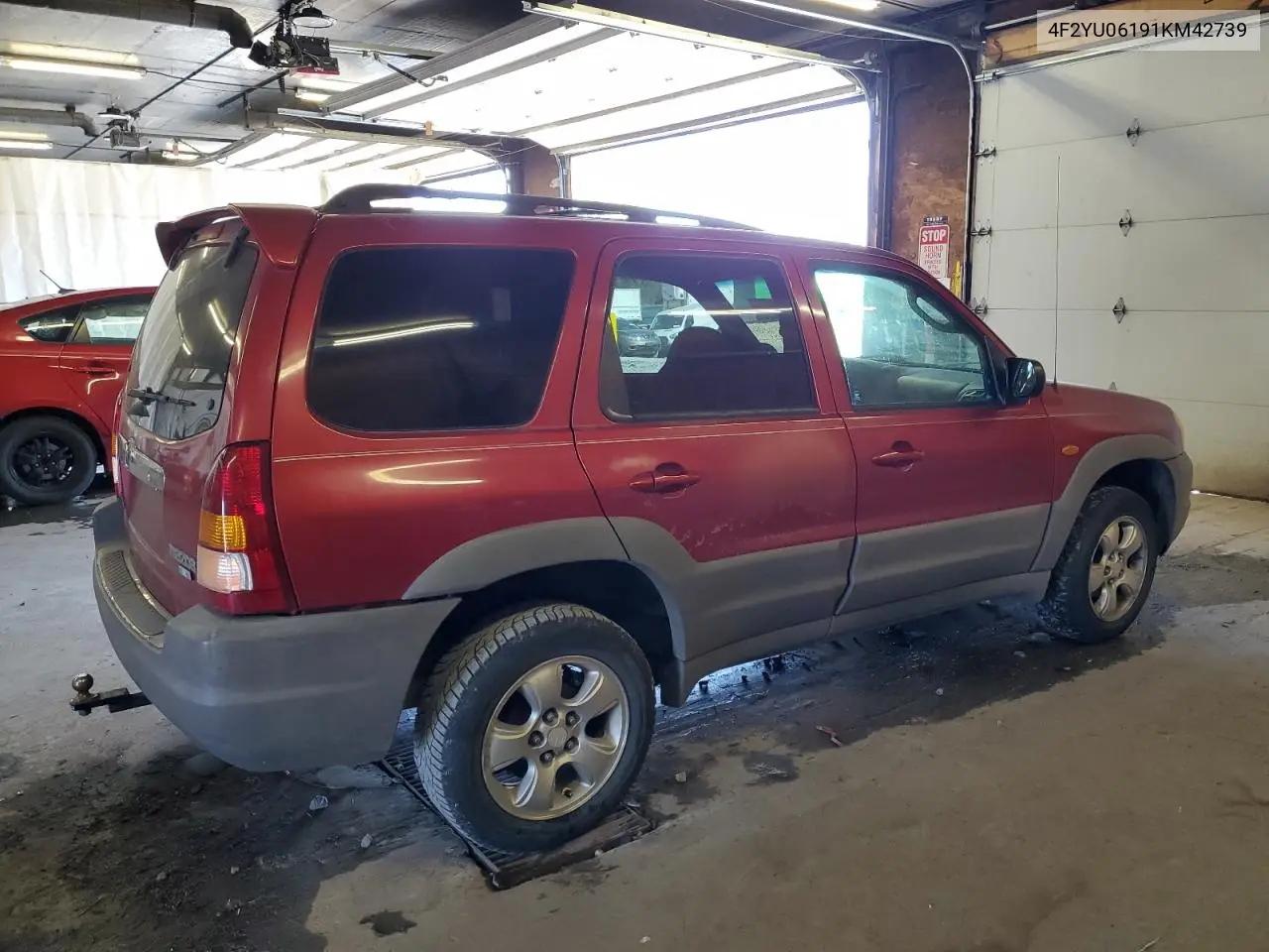 2001 Mazda Tribute VIN: 4F2YU06191KM42739 Lot: 72937035