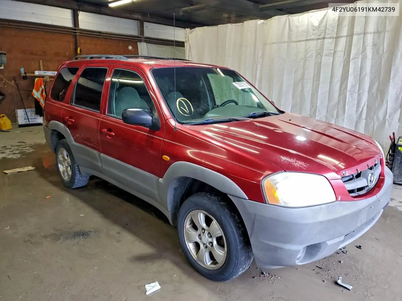 2001 Mazda Tribute VIN: 4F2YU06191KM42739 Lot: 72937035