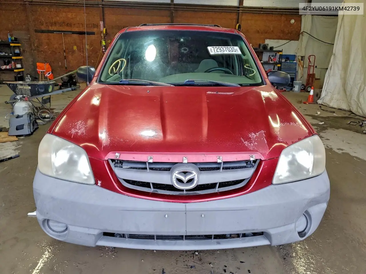 2001 Mazda Tribute VIN: 4F2YU06191KM42739 Lot: 72937035