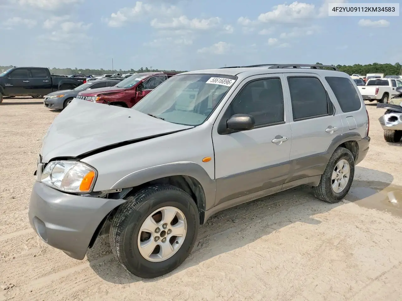 2002 Mazda Tribute Lx VIN: 4F2YU09112KM34583 Lot: 58616896
