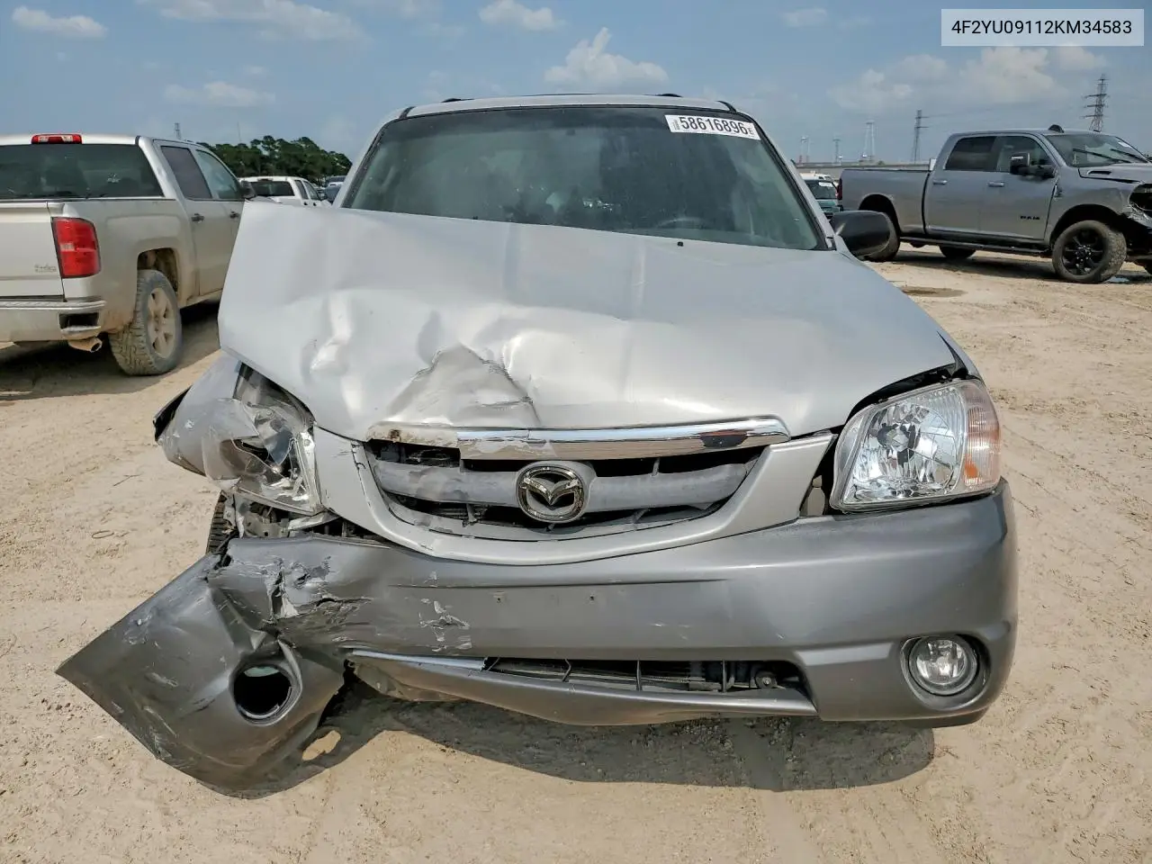 2002 Mazda Tribute Lx VIN: 4F2YU09112KM34583 Lot: 58616896
