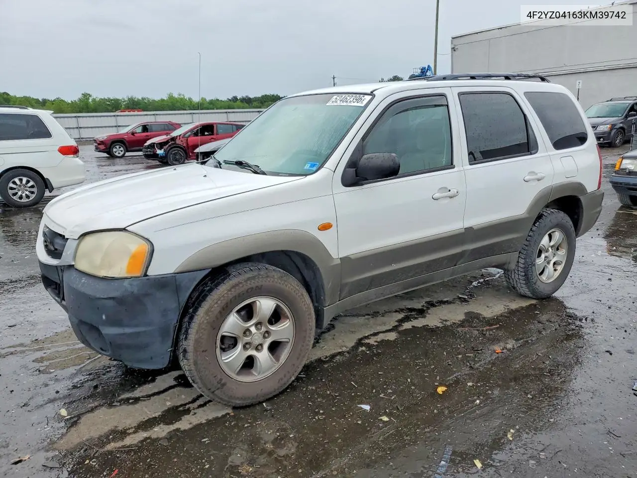 2003 Mazda Tribute Lx VIN: 4F2YZ04163KM39742 Lot: 52462396