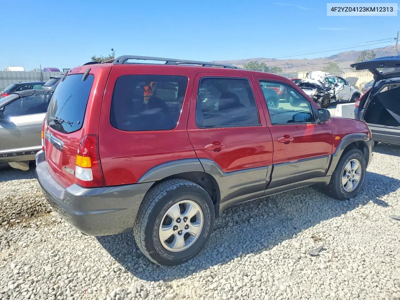 2003 Mazda Tribute Lx VIN: 4F2YZ04123KM12313 Lot: 60071366